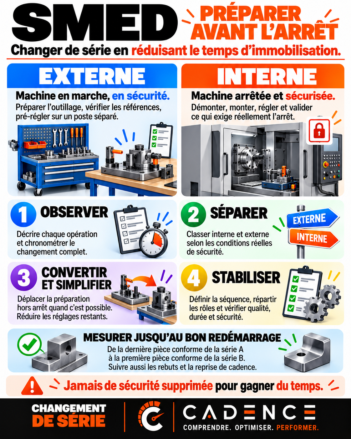 SMED : préparer avant l’arrêt