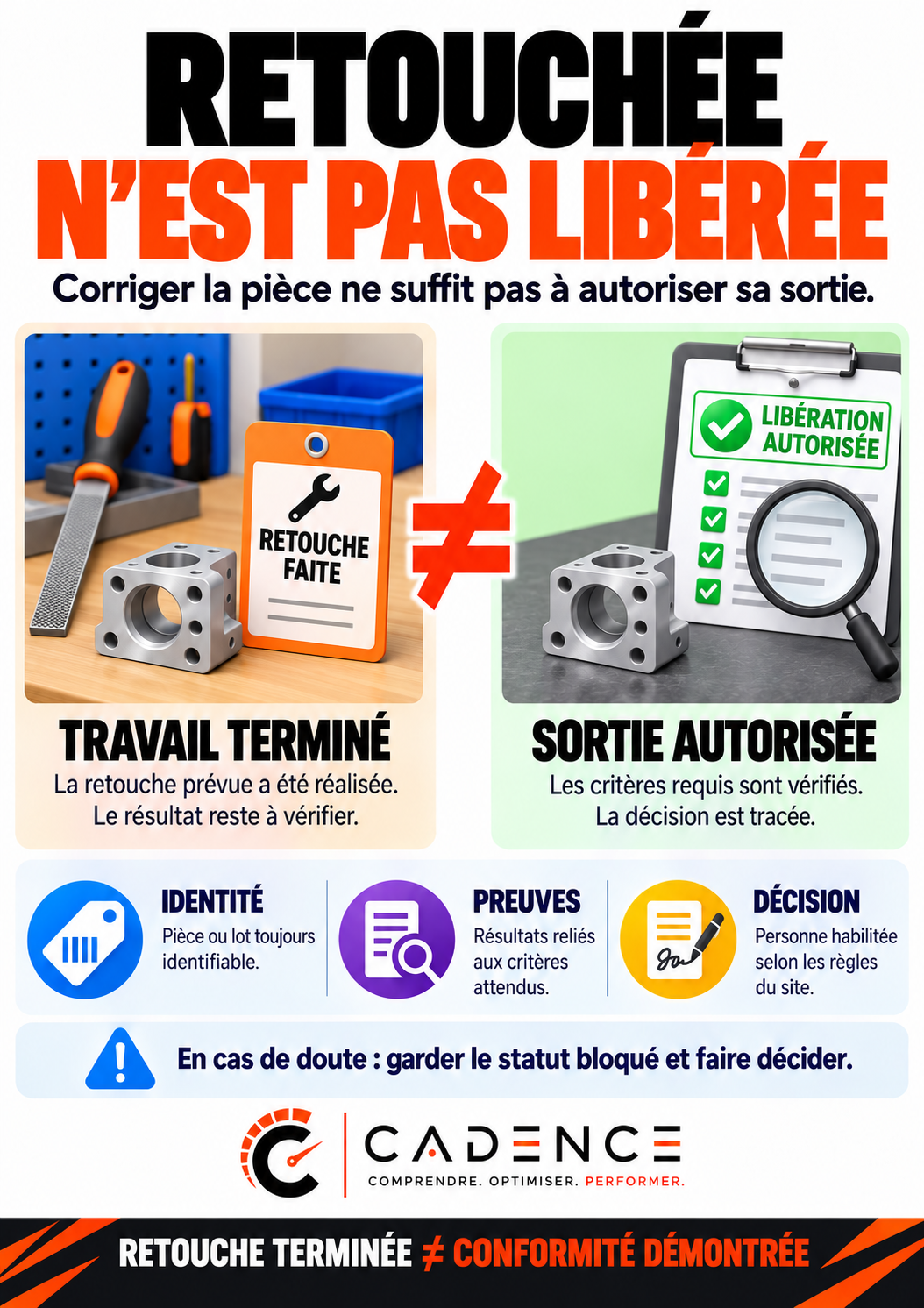Retouchée n’est pas libérée