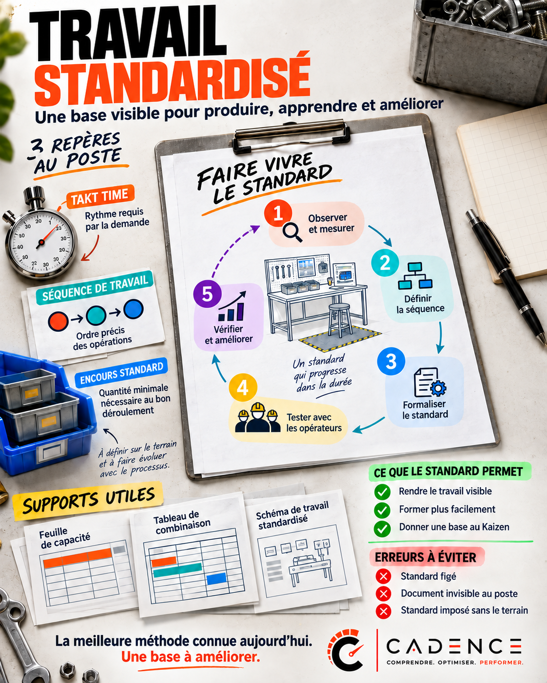 Travail standardisé : une base visible pour améliorer