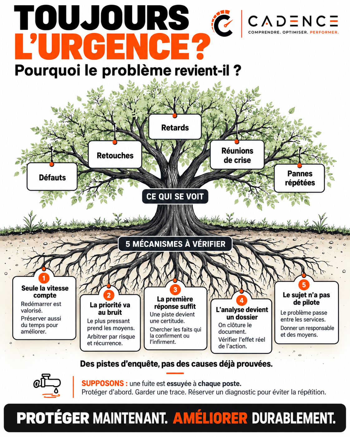 Toujours l’urgence ? Symptômes et mécanismes organisationnels